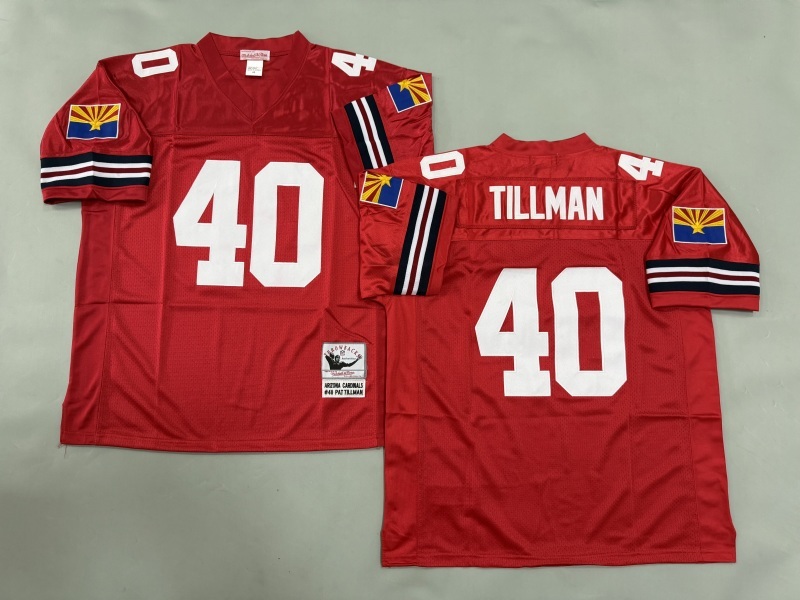 Men 2025 Arizona Cardinals #40 Tillman red Throwback Limited NFL Jersey style 001->arizona cardinals->NFL Jersey